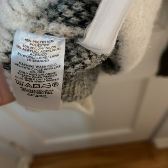 Loft Leopard Sweater Mock Neck L - Picture 4 of 4